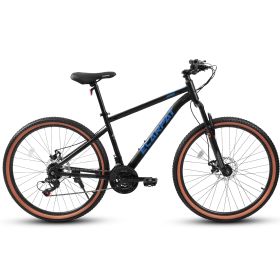 A24301 Ecarpat Mountain Bike 24 Inch Wheels, 21-Speed Mens Womens Trail Commuter City Mountain Bike